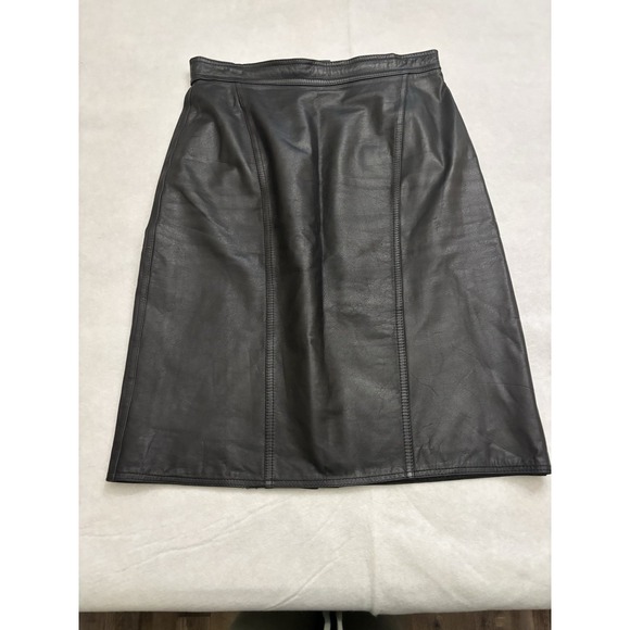 Genuine Leather Willit Women's Skirt Size 13/14 - Picture 1 of 12